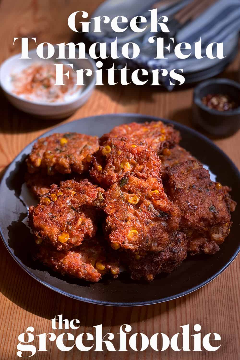 Greek Style Tomato Fritters - The Greek Foodie