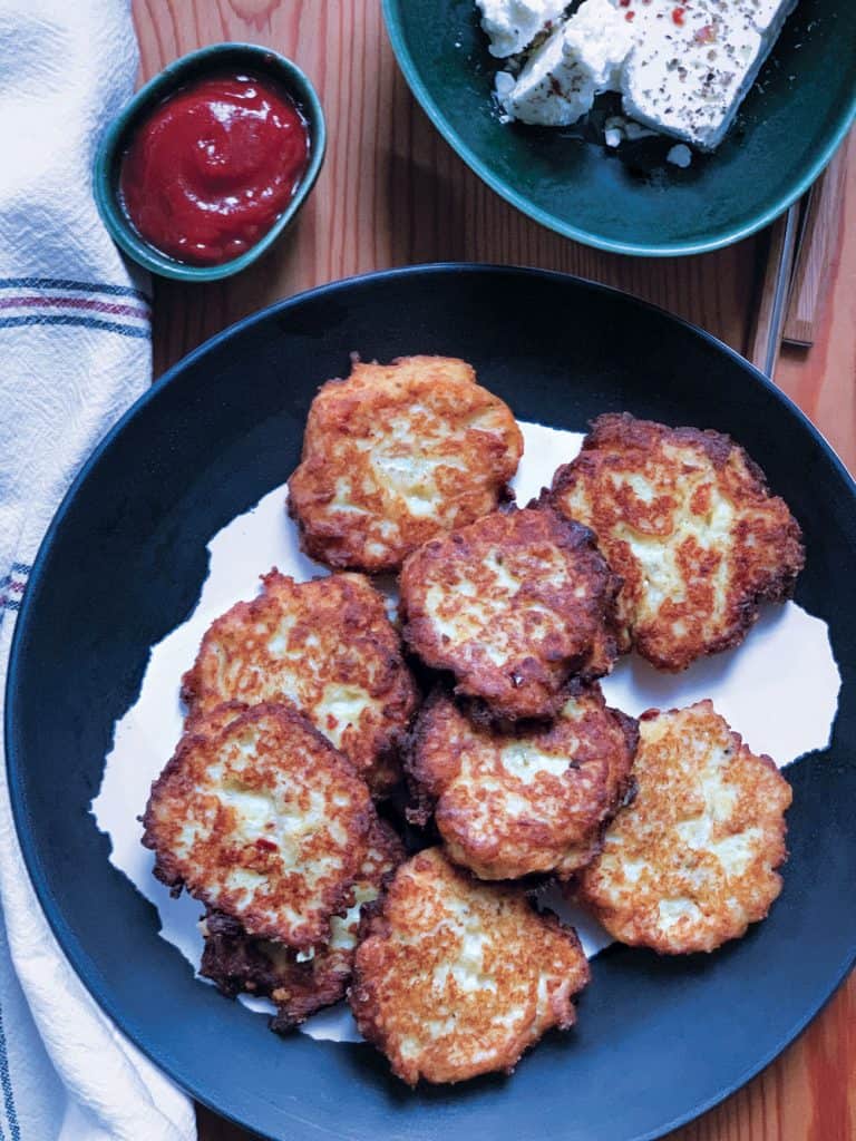 Greek Cauliflower Fritters The Greek Foodie