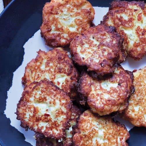 Greek Cauliflower Fritters The Greek Foodie
