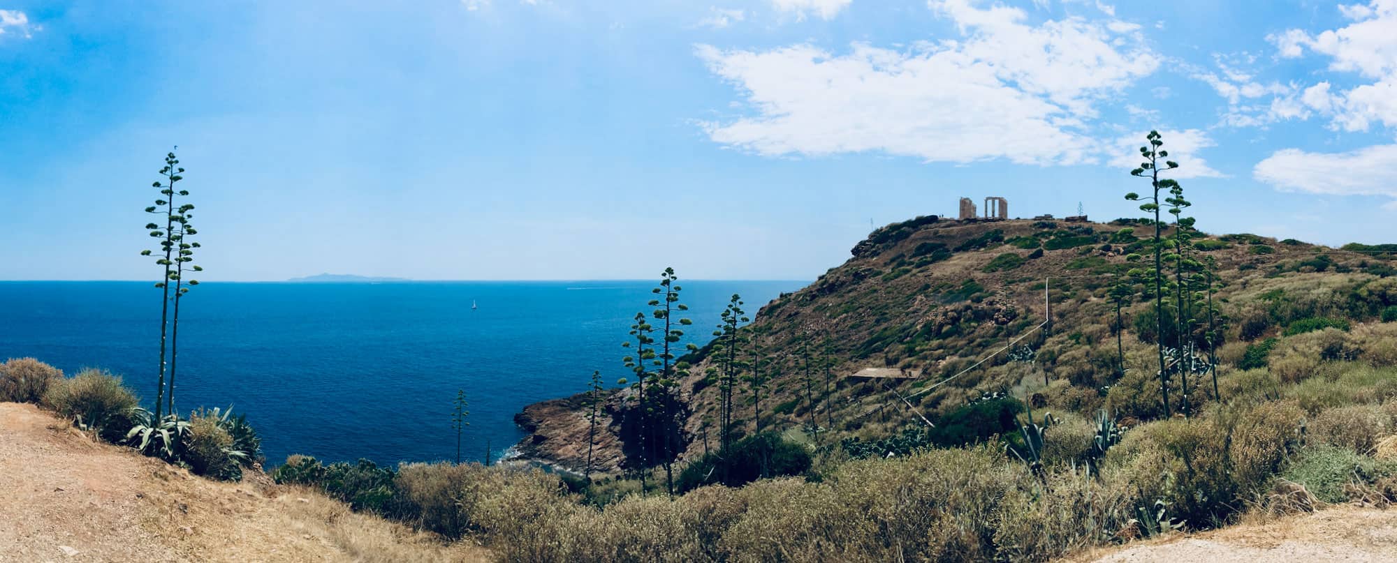 The temple of Apollo in Sounion, Attiki, Greece