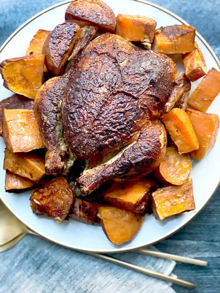 Roasted Cinnamon Chicken & Sweet Potatoes The Greek Foodie