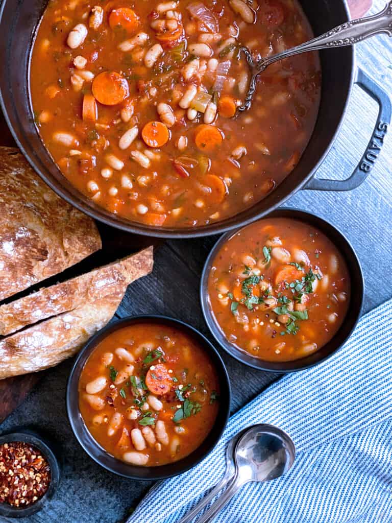 Traditional Greek White Bean Soup Recipe The Greek Foodie