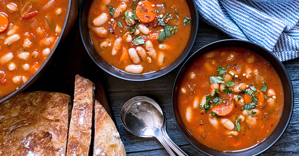 Traditional Greek White Bean Soup Recipe The Greek Foodie