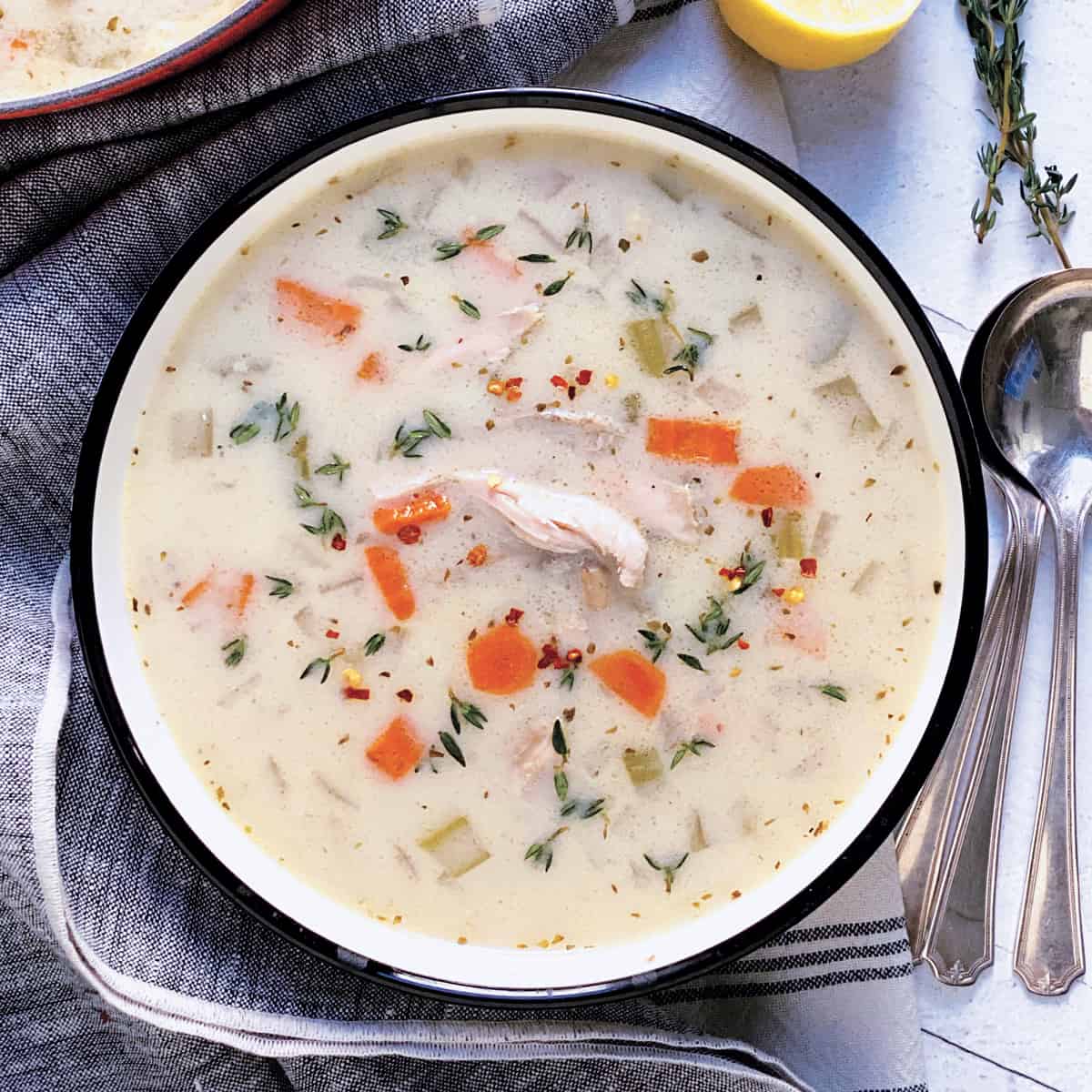 Greek Lemon Chicken Soup Kotopoulo Soupa Avgolemono The Greek Foodie