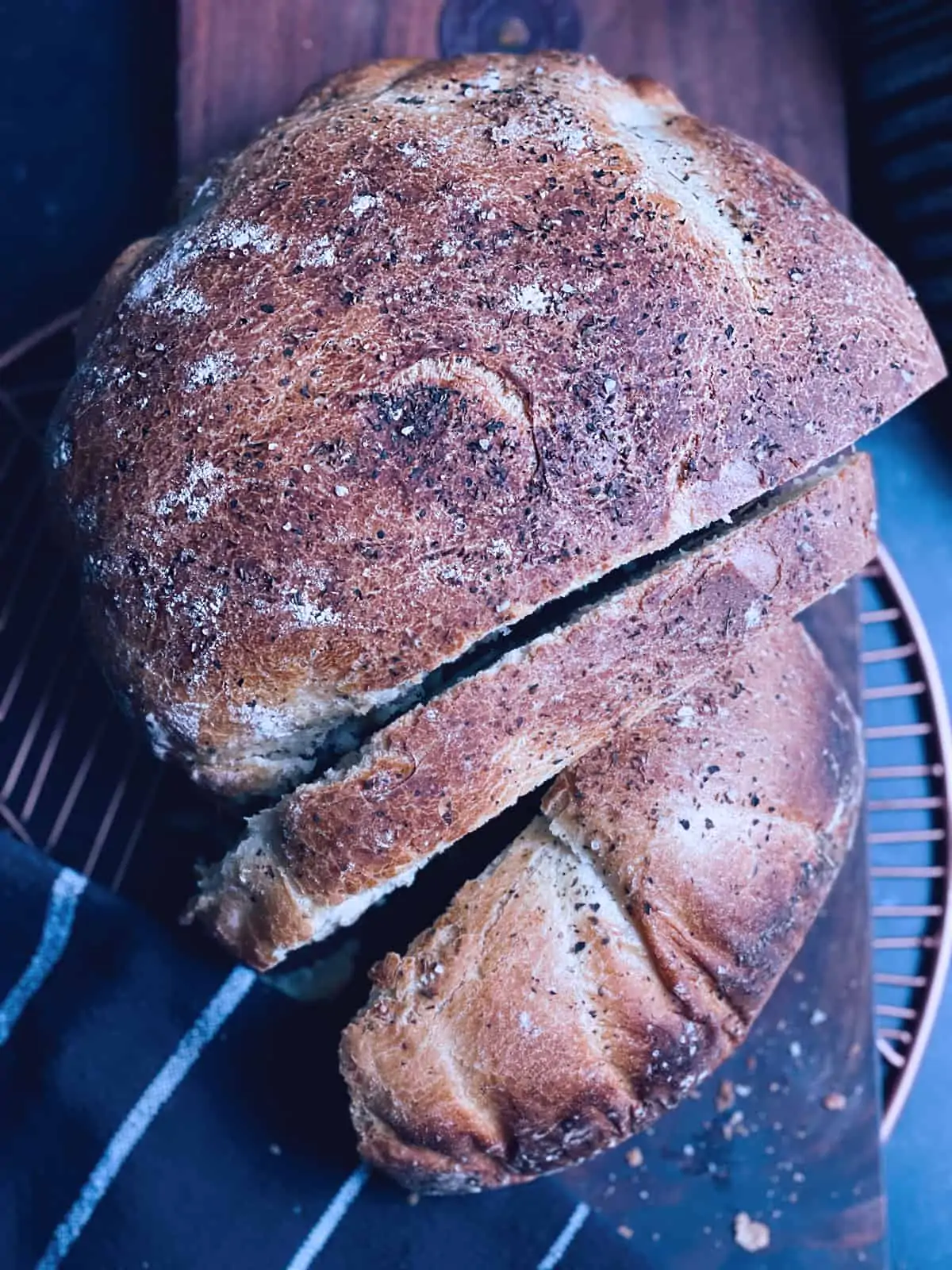 Greek Bread With Oregano and Olive Oil