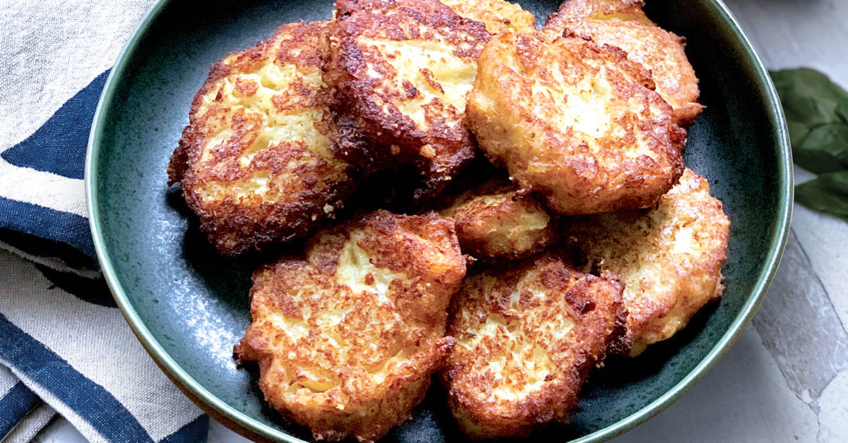 Cauliflower Fritters With Greek Yogurt & Parmesan The Greek Foodie