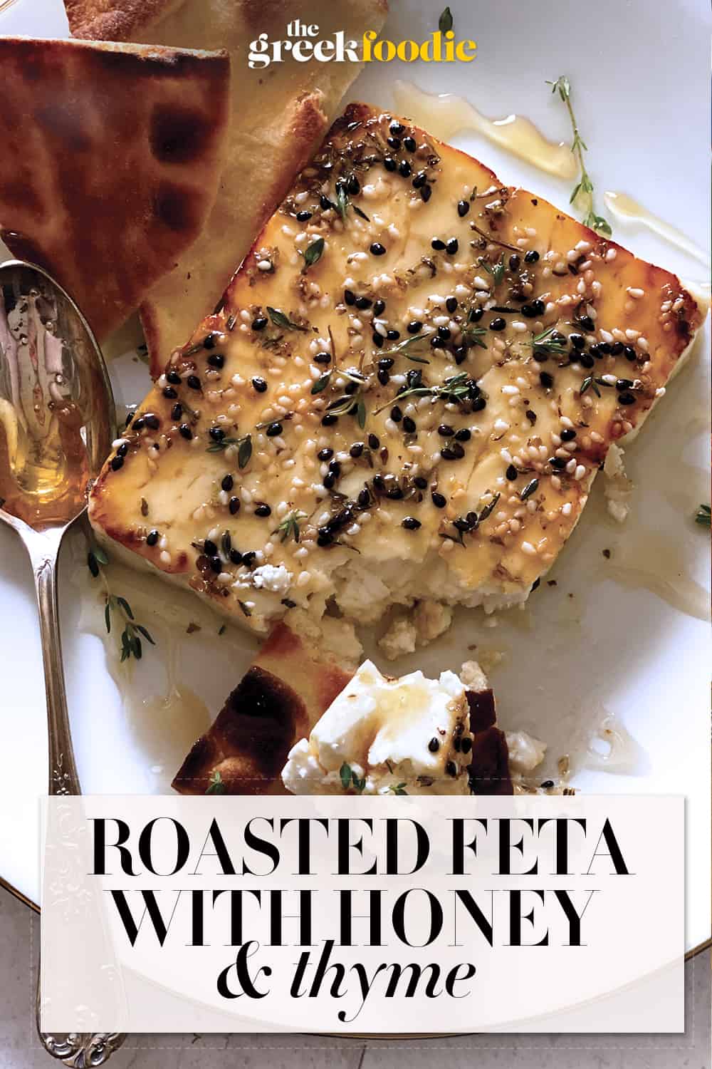 Roasted Feta Cheese With Honey and Thyme