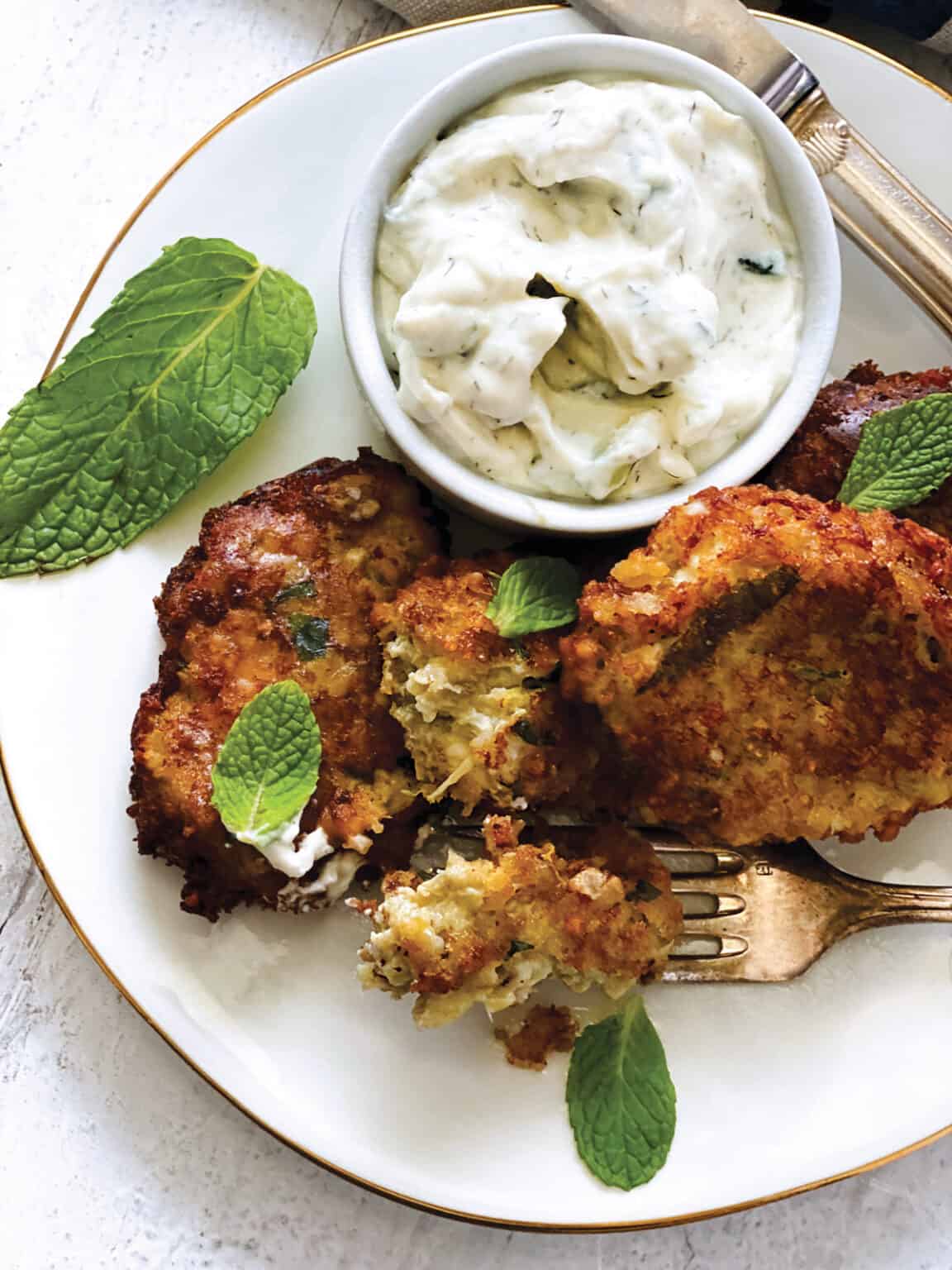 Eggplant Fritters Melitzanokeftedes Easy Recipes The Greek Foodie