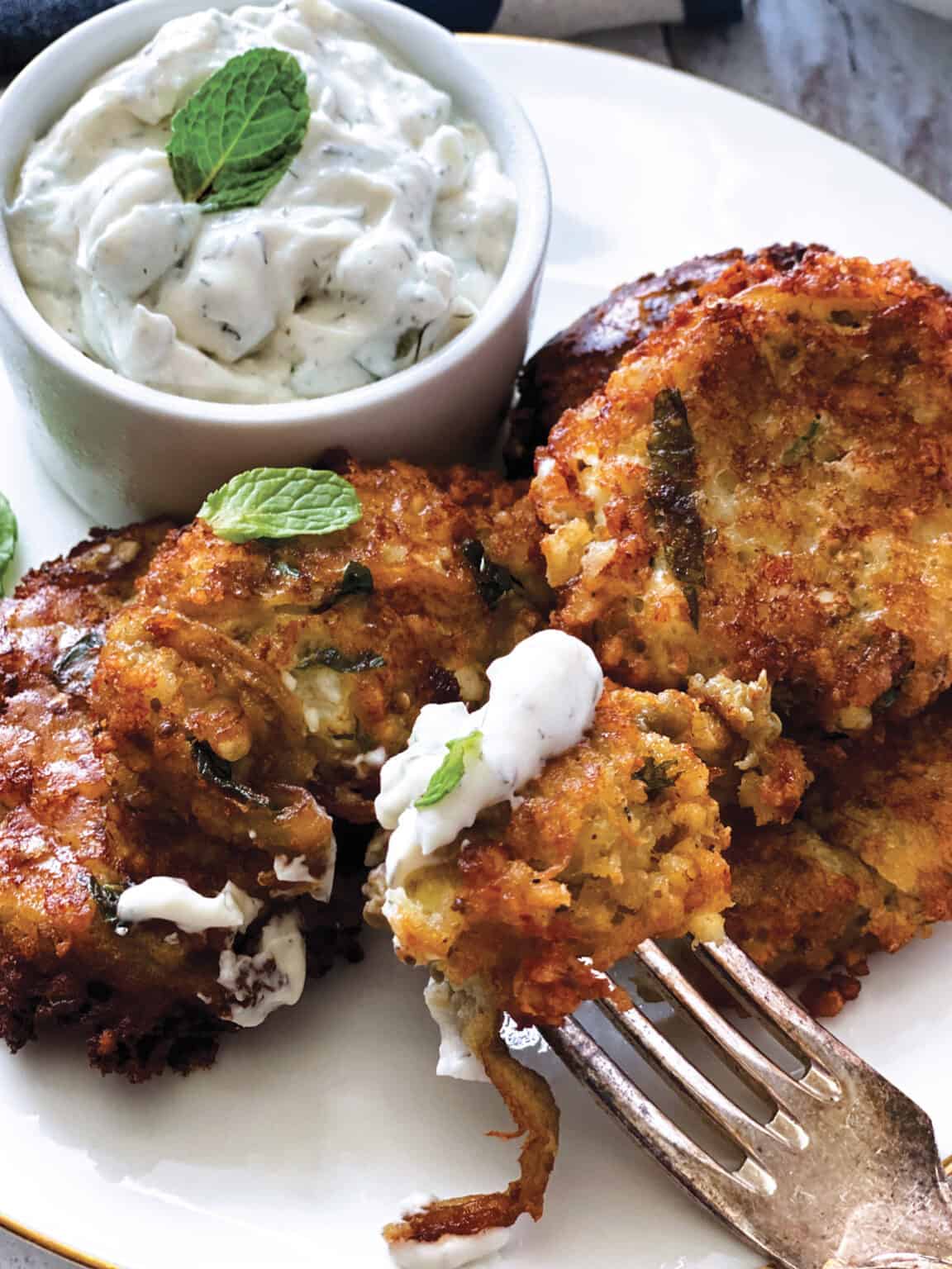 Eggplant Fritters Melitzanokeftedes Easy Recipes The Greek Foodie