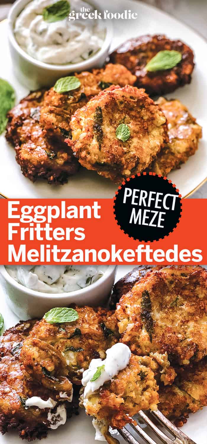 Eggplant Fritters - Melitzanokeftedes