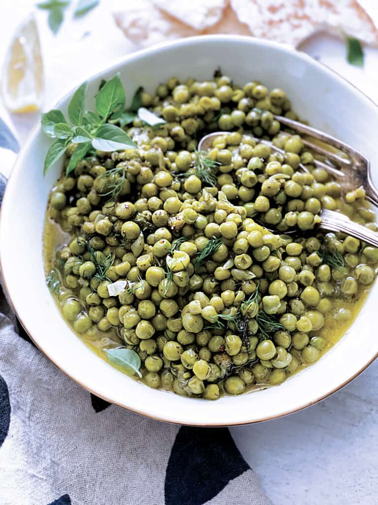 Arakas Greek Sweet Peas With Dill The Greek Foodie