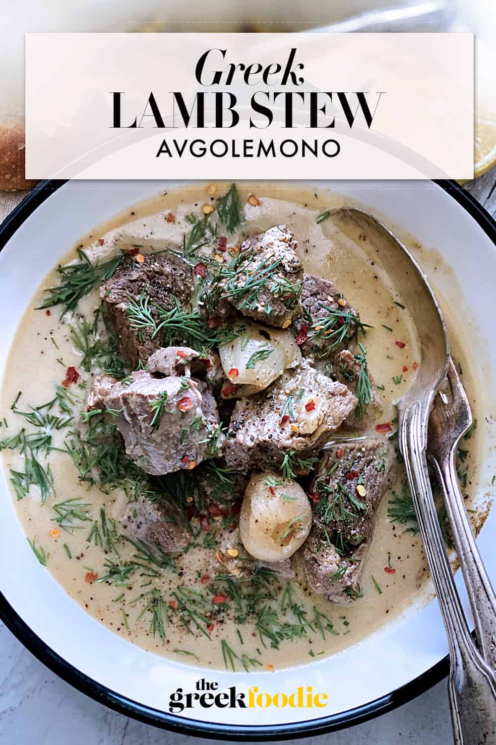 Greek Lamb Stew Avgolemono