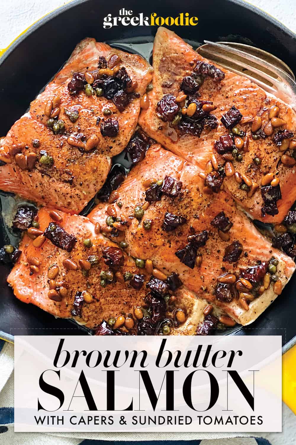 Brown Butter Salmon With Capers And Sundried Tomatoes