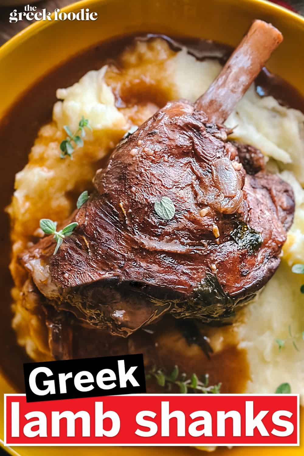 Slow-Cooked Greek Lamb Shanks — Fall-Apart Tender & Easy
