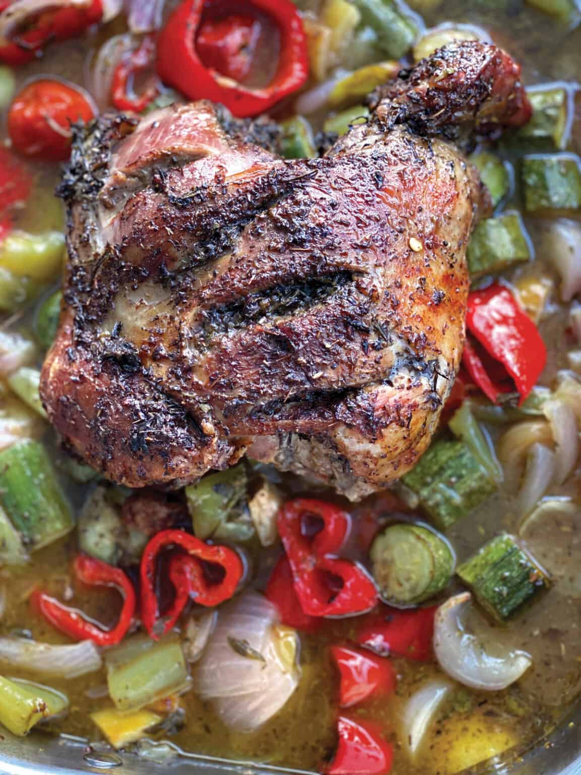 Slow-Cooked Lamb Roast - The Greek Foodie