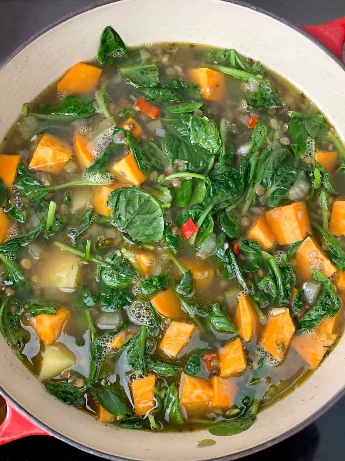 Lentil And Spinach Soup With Lemon The Greek Foodie