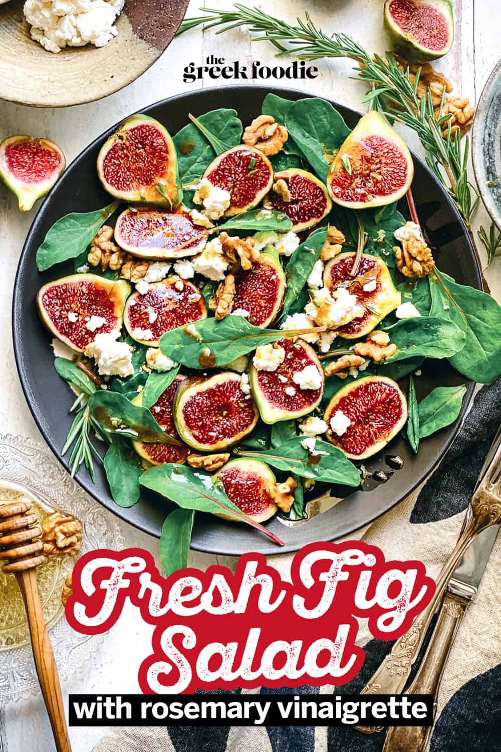 Fig Salad with Rosemary Vinaigrette