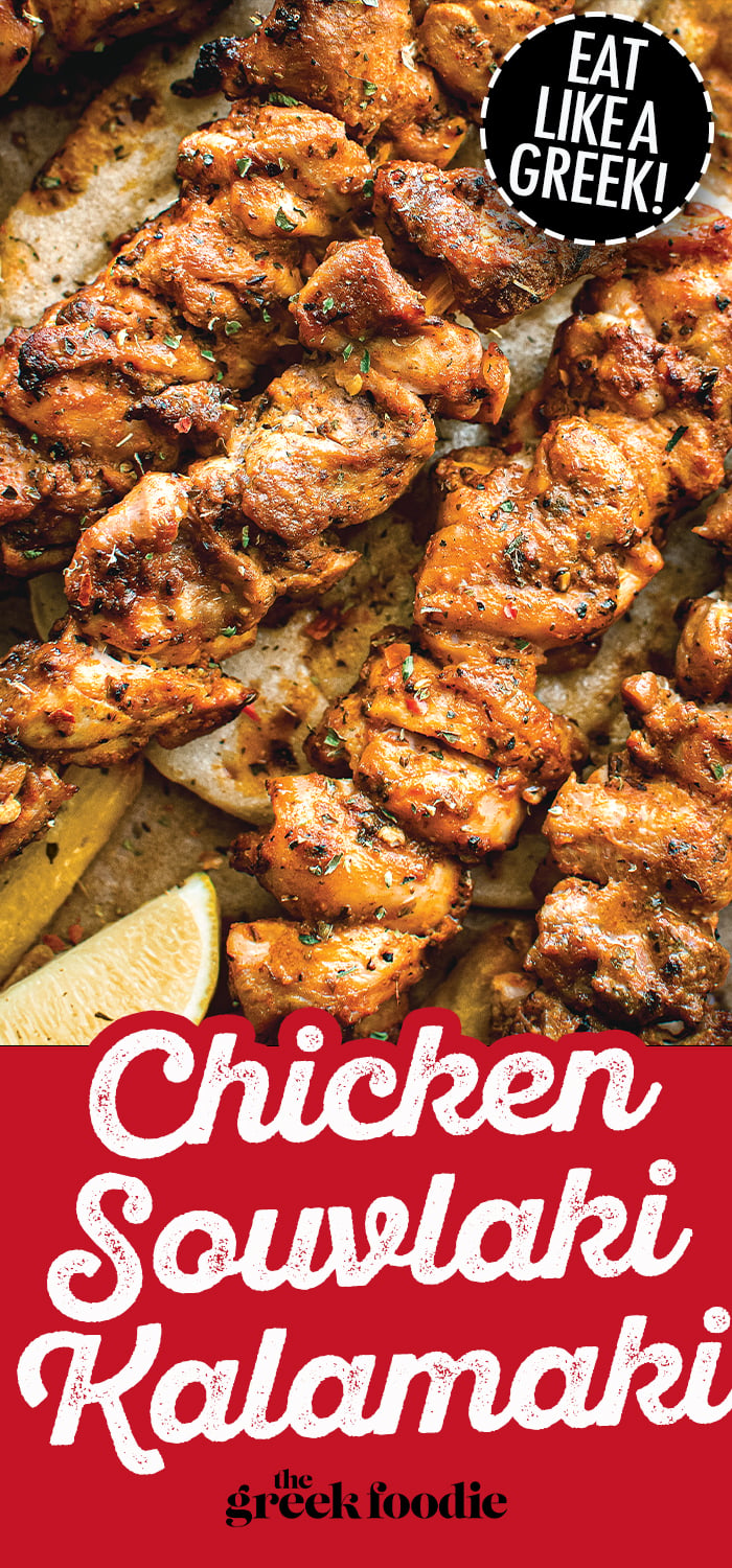 Greek Chicken Souvlaki Skewers