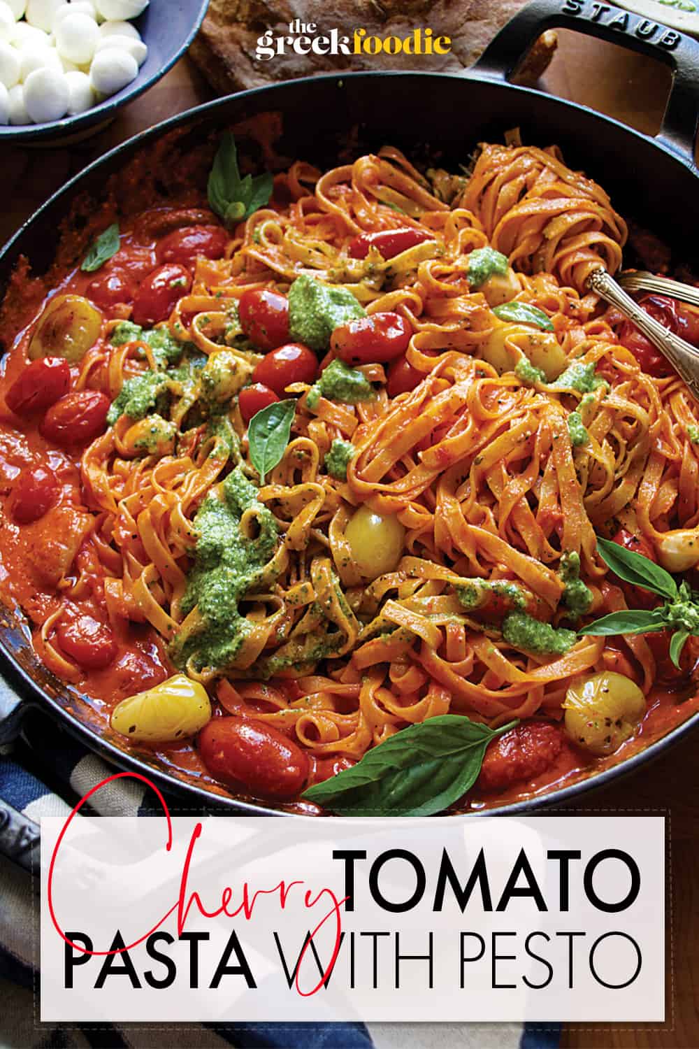 Cherry Tomato Pasta Sauce With Pesto