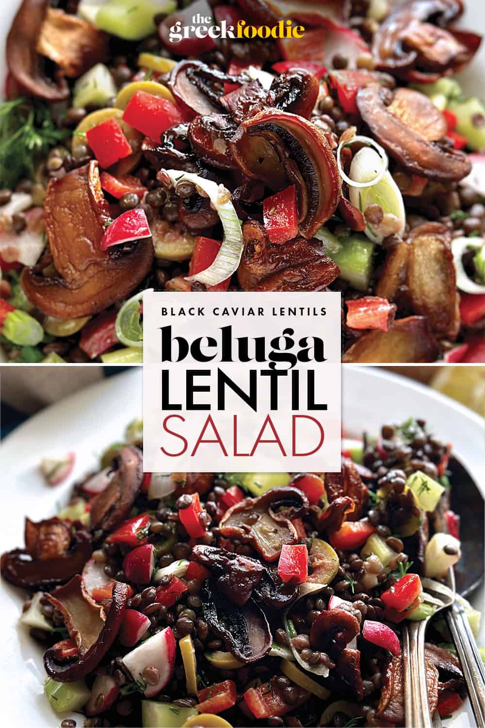 Black Lentils Salad-Beluga Lentils