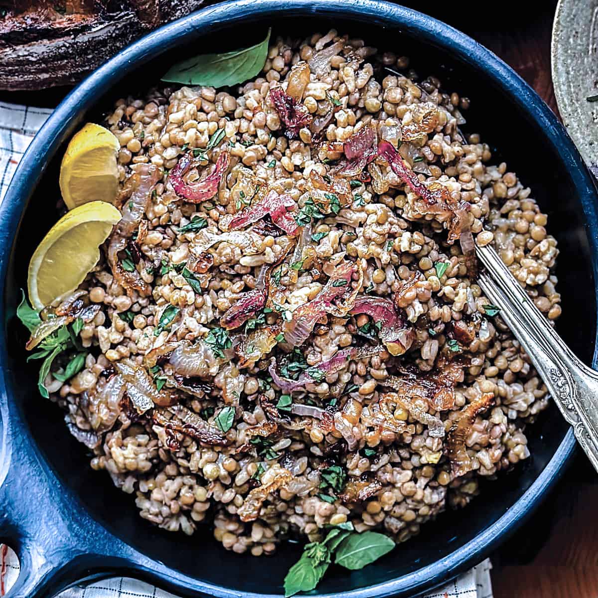 Lentils With Rice-Fakorizo