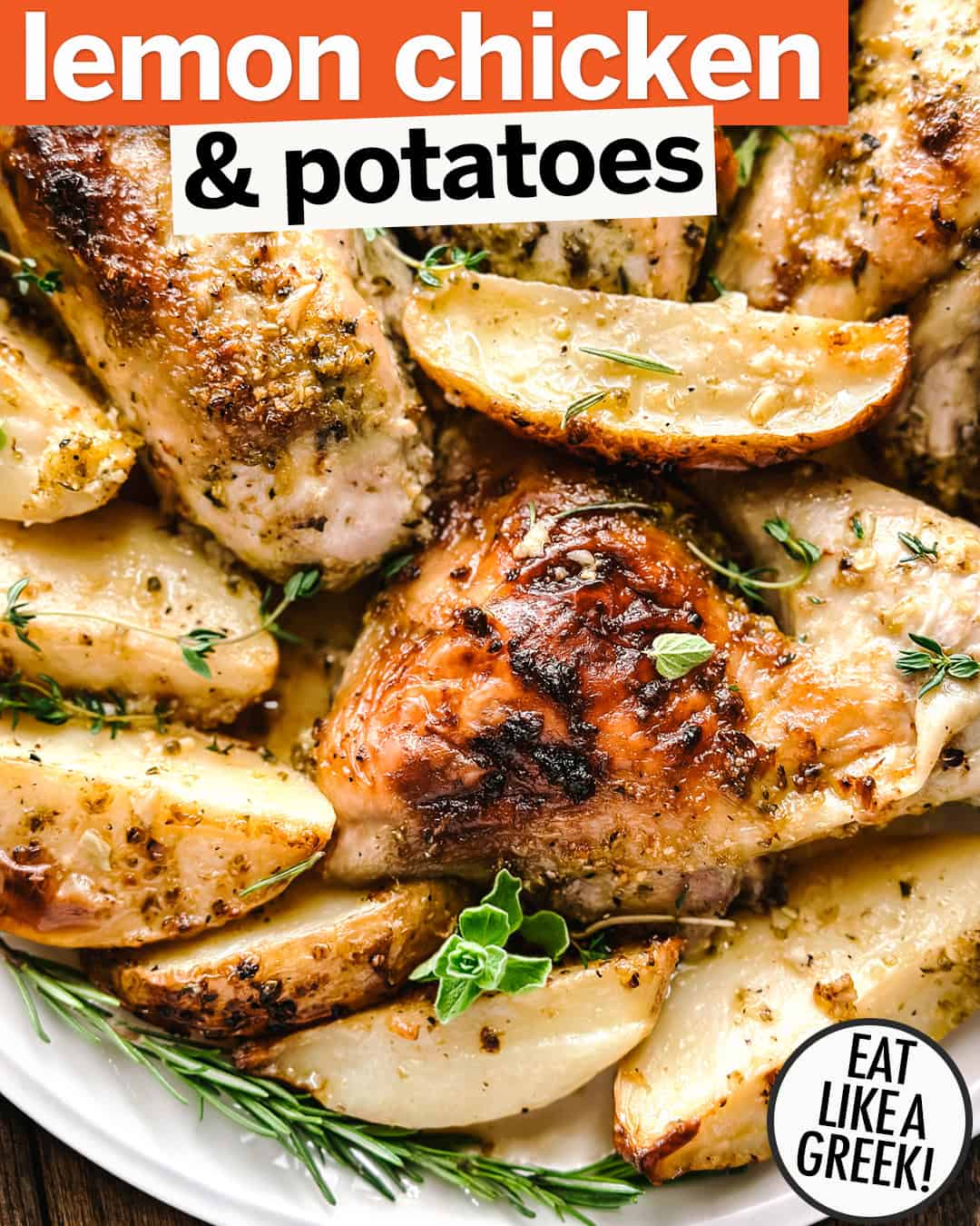 Authentic Greek Lemon Chicken and Potatoes (One Pan)