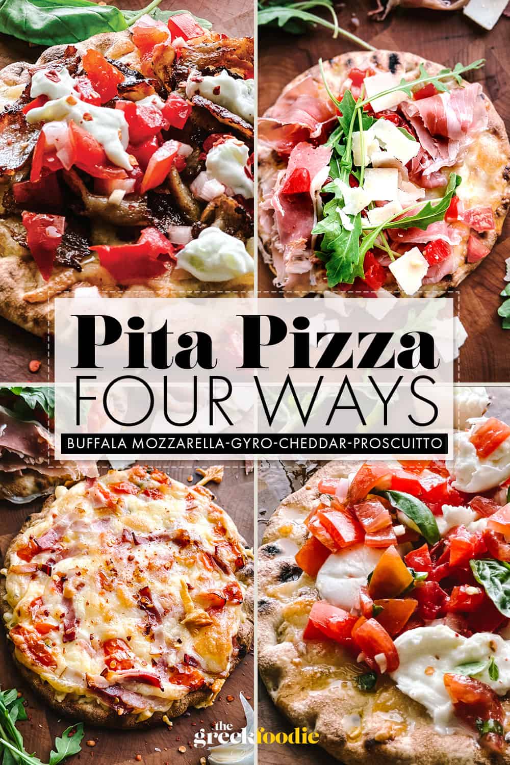 Pita Pizza Four Ways