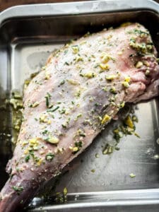 Greek Roasted Leg of Lamb With Garlic and Rosemary - The Greek Foodie