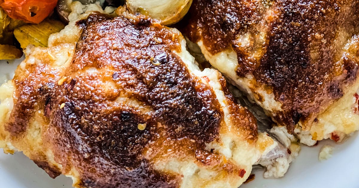Parmesan Crusted Chicken with Mayo - The Greek Foodie