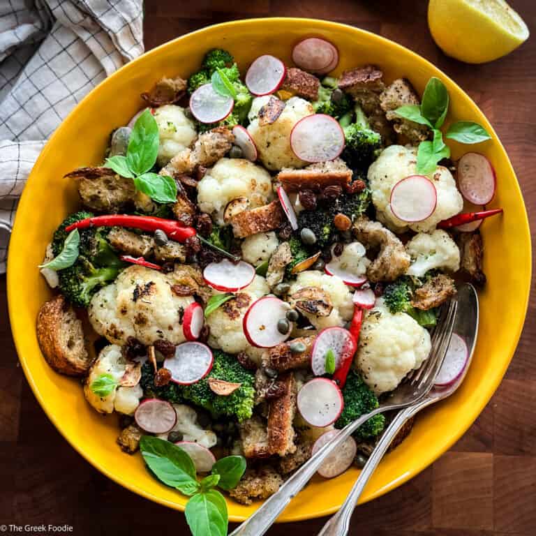 Broccoli Cauliflower Salad