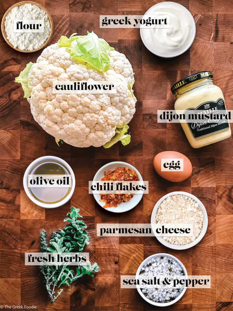 Cauliflower Fritters With Greek Yogurt & Parmesan The Greek Foodie