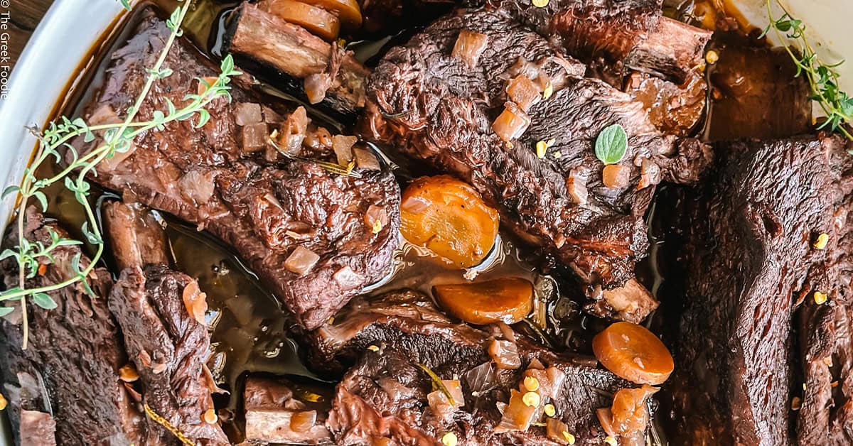 Braised Short Ribs The Greek Foodie