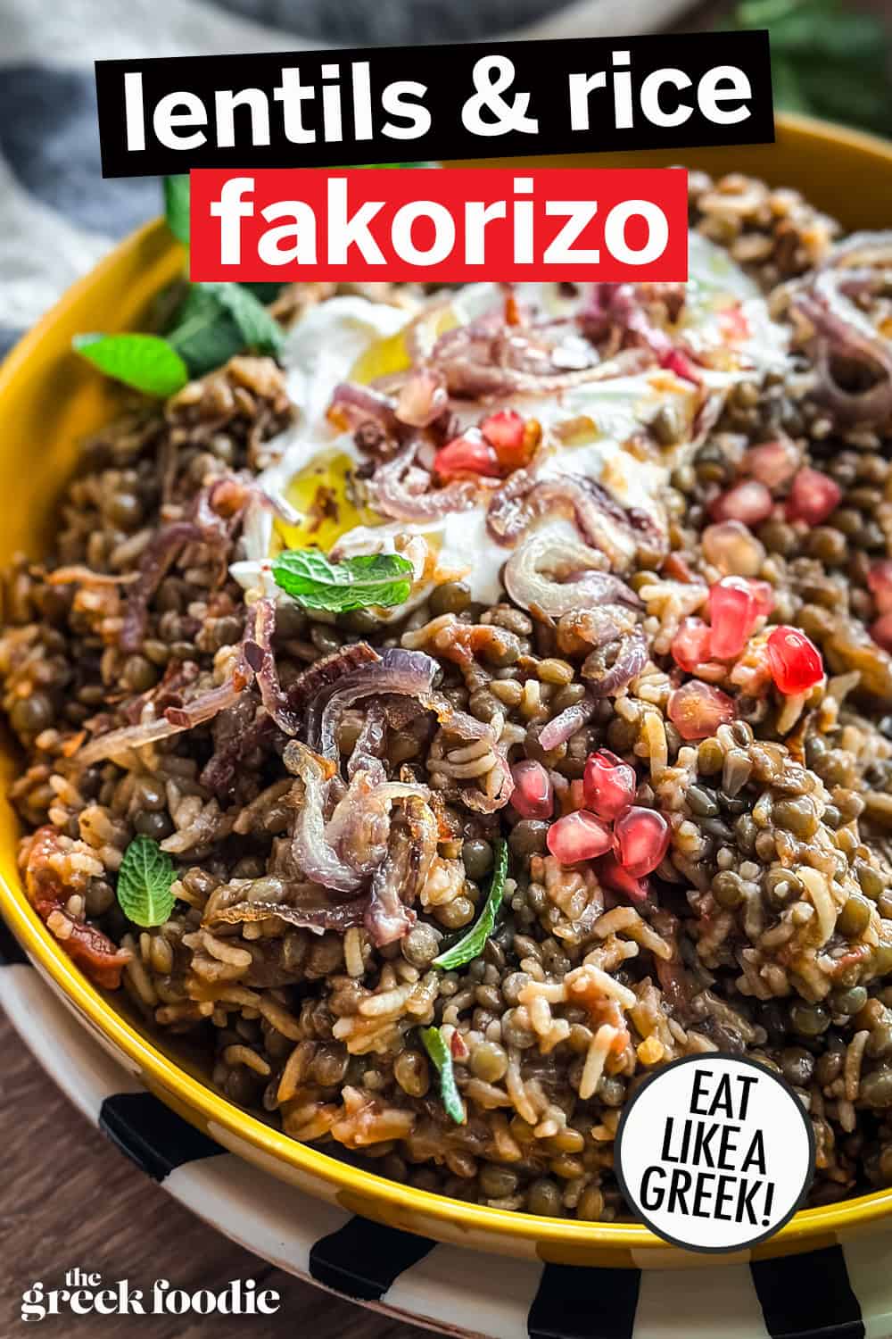 Lentils With Rice-Fakorizo