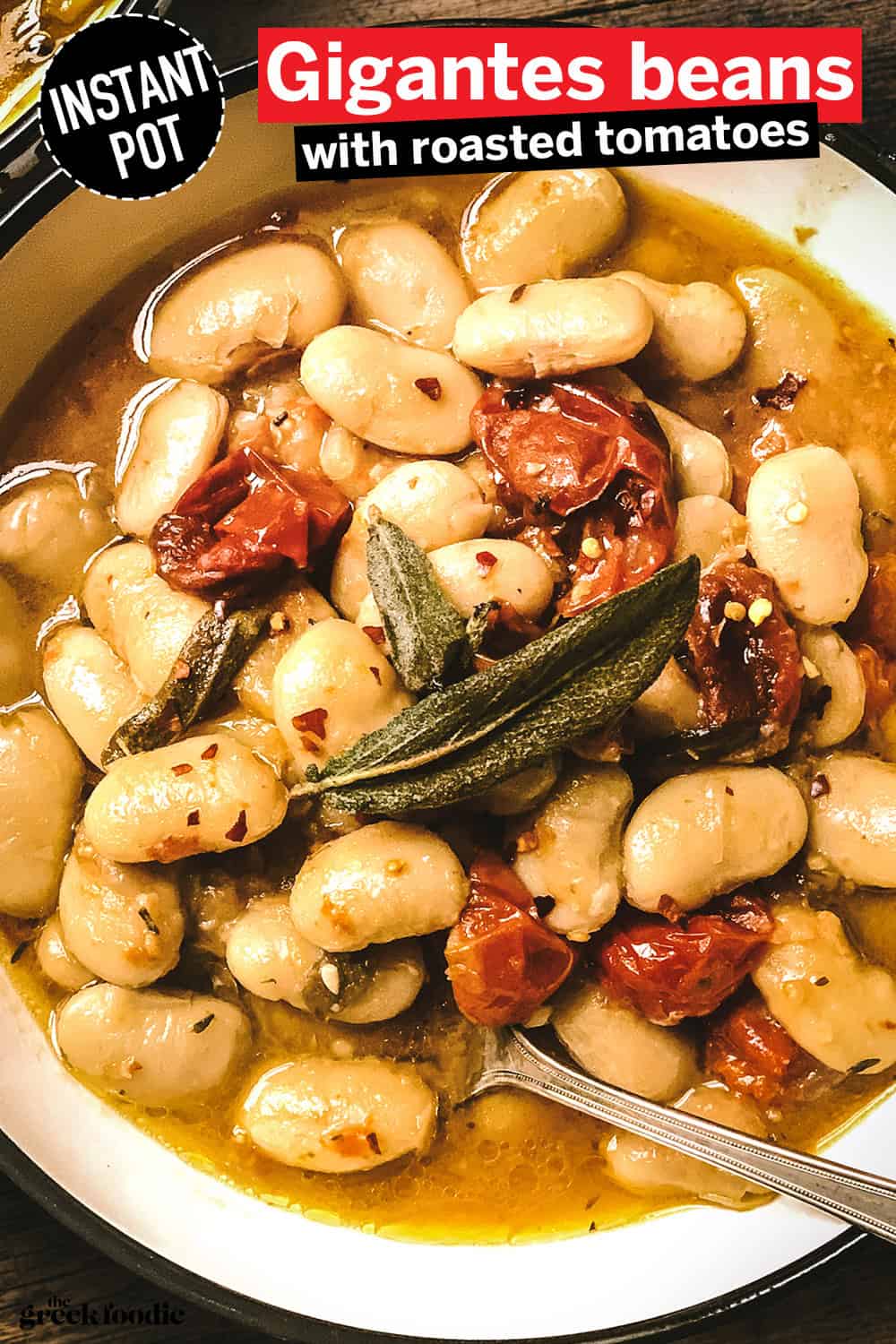Instant Pot Gigantes- Butter Beans