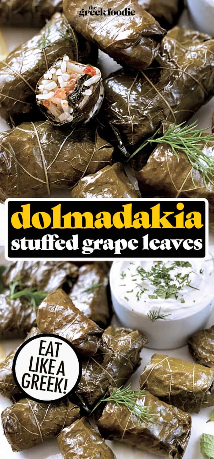 Dolmadakia - Stuffed Grape Leaves
