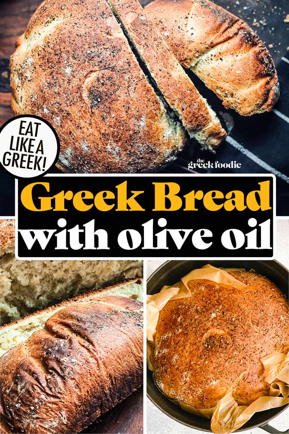 Greek Bread With Oregano and Olive Oil