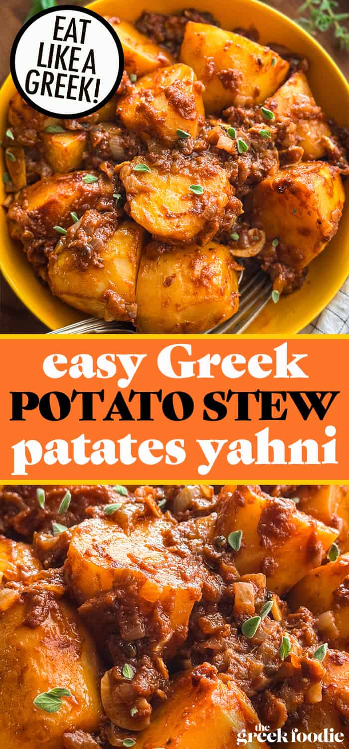 Easy Greek Potato Stew Recipe - Patates Yahni