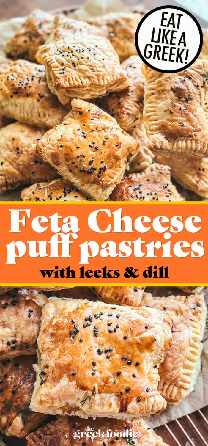 Feta Cheese Puff Pastries With Leeks And Dill