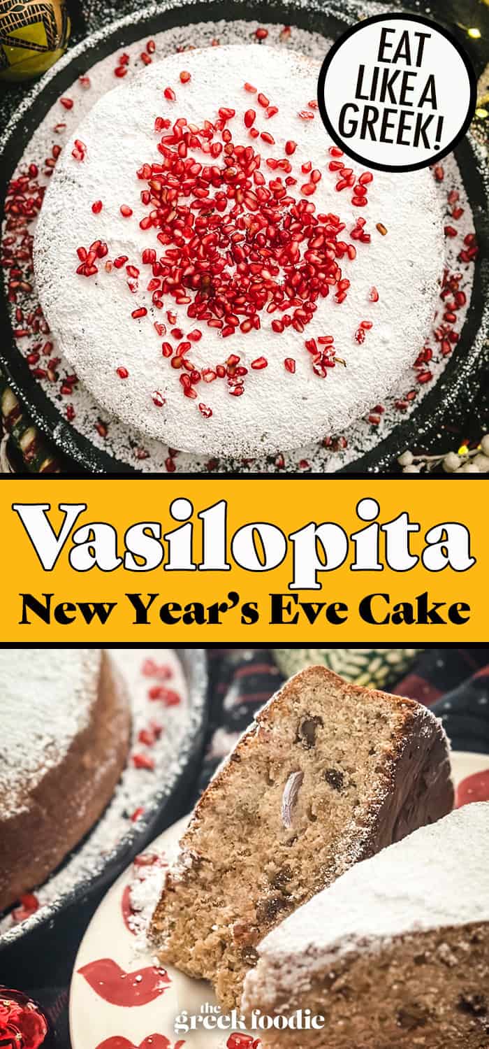 Vasilopita-Greek New Year\'s Eve Cake