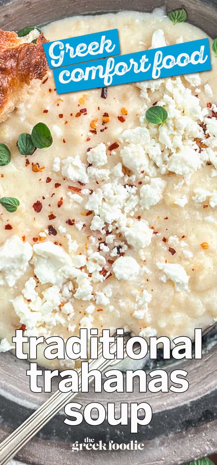 Trahanas Soup with Butter & Feta