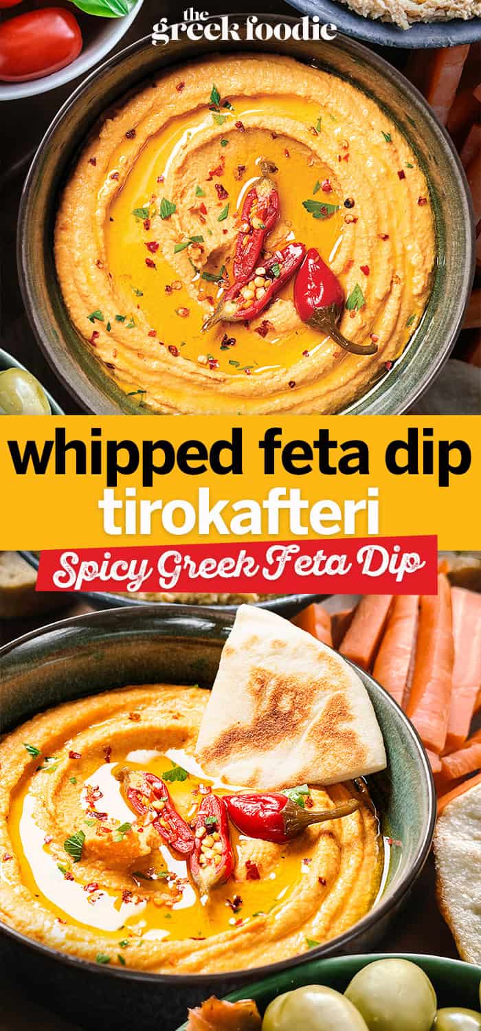 Whipped Feta Dip — Tirokafteri (Spicy Greek Feta Dip)