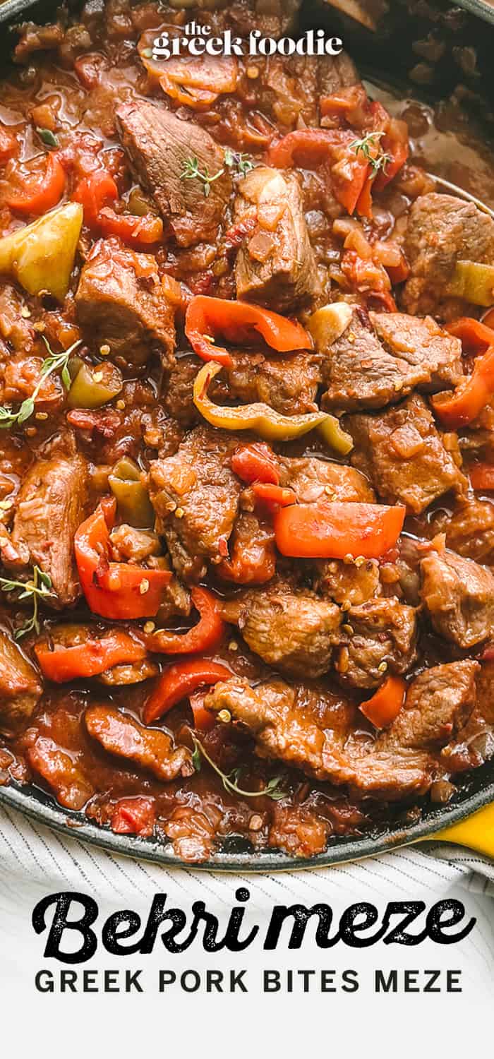 Bekri Meze — Greek Spicy Pork Bites