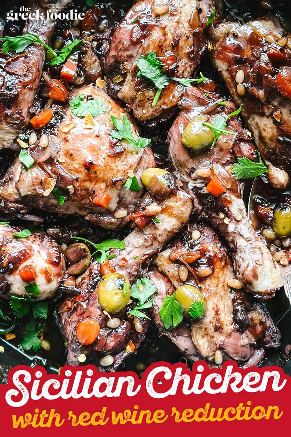 Sicilian Chicken in Wine Sauce -Pollo al Vin Cotto