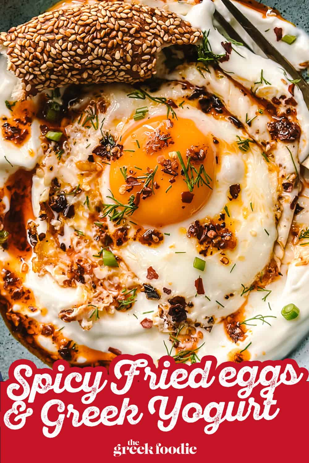 Greek Yogurt Eggs in Spicy Chili Oil