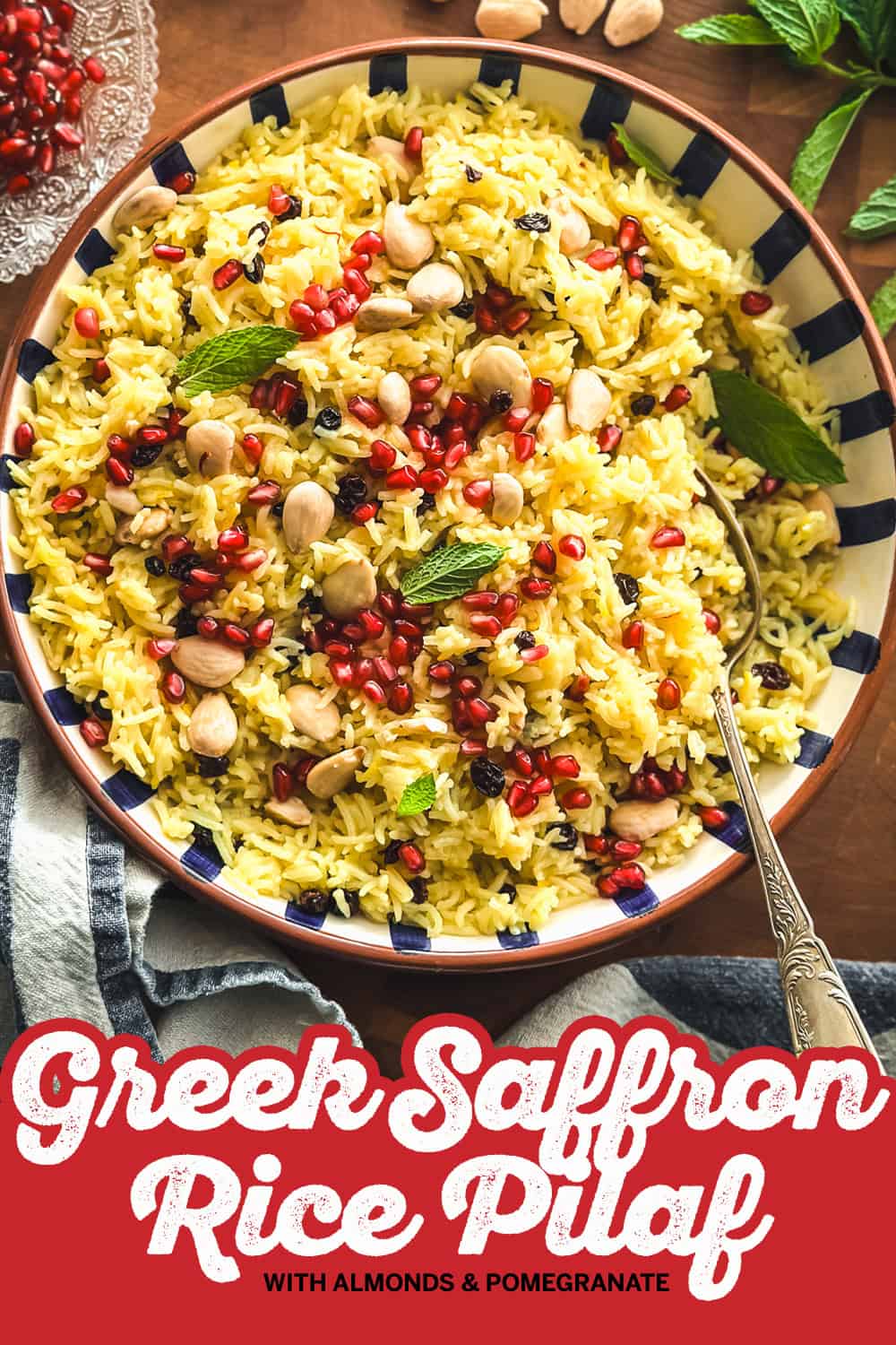 Greek Saffron Rice Pilaf (Pilafi)
