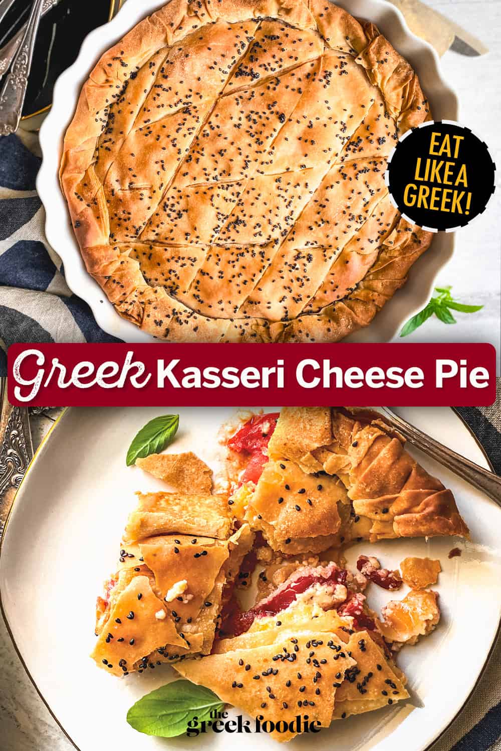 Kasseri Cheese Pie with Pastirma (Pita Kaisareias)